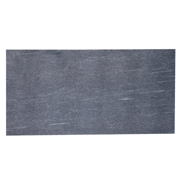 Ebony Cristal 120 X 60 X 1.5 Leather Finish